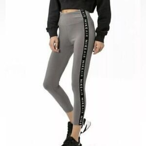 Nike Women's Sportswear Air Logo Taped 7/8 HR‎ Leggings Grey size S